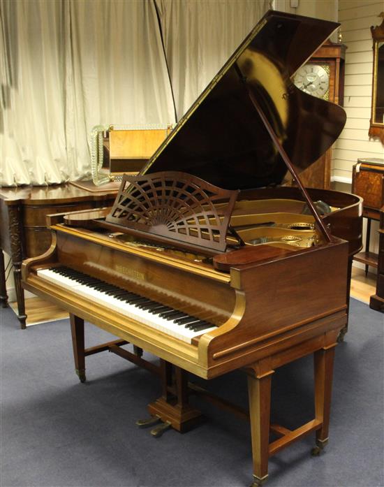 A Bechstein rosewood cased model B boudoir grand piano, c.1904, overall 6ft 8in. x 5ft